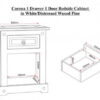 CORONA WHITE BEDSIDE - Image 2