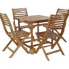 STOW AWAY TEAK DINING SET